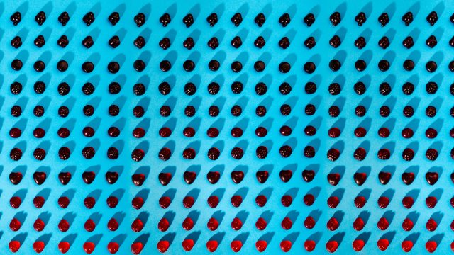 A Collection of gummibears colorsorted